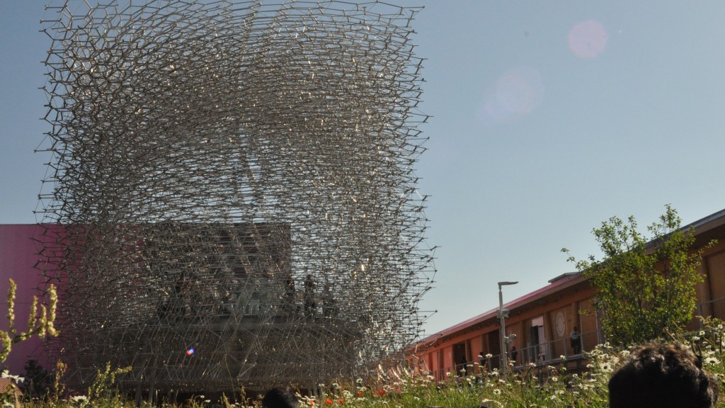 Vista esterna del Padiglione del Regno Unito a Expo 2015 (foto: Harald Quercia)