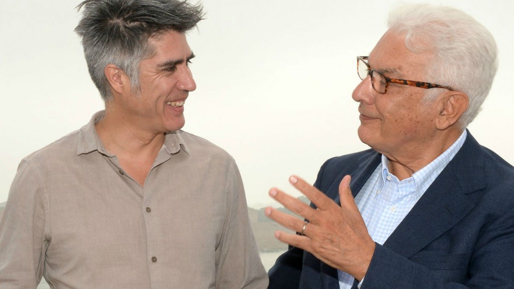 Alejandro Aravena e Paolo Baratta, presidente della Biennale di Venezia (foto di Giorgio Zucchiatti courtesy La Biennale di Venezia)