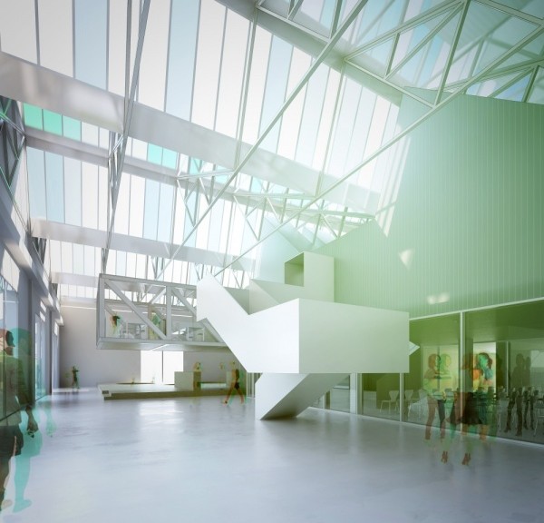Il progetto del nuovo Centro per la conoscenza e la cultura della Fondazione Golinelli a Bologna, firmato da Diverserighestudio
