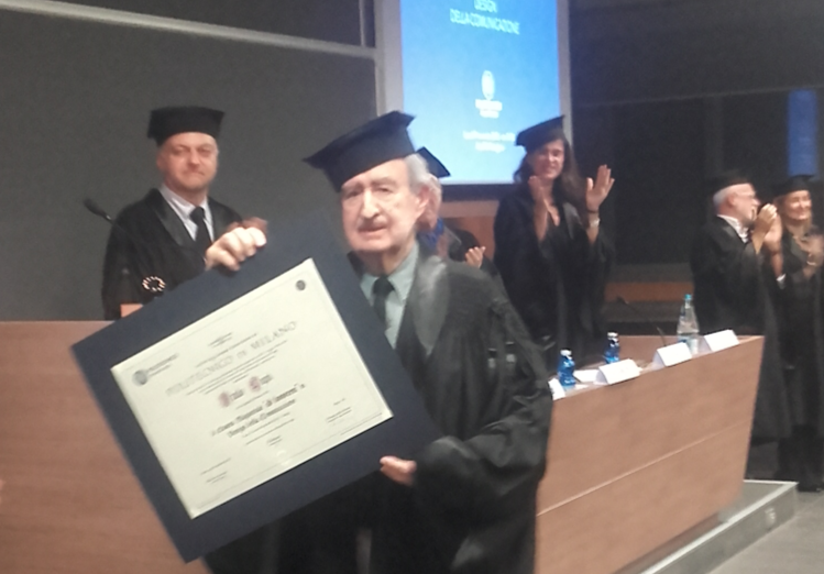Italo Lupi riceve la laurea ad honorem