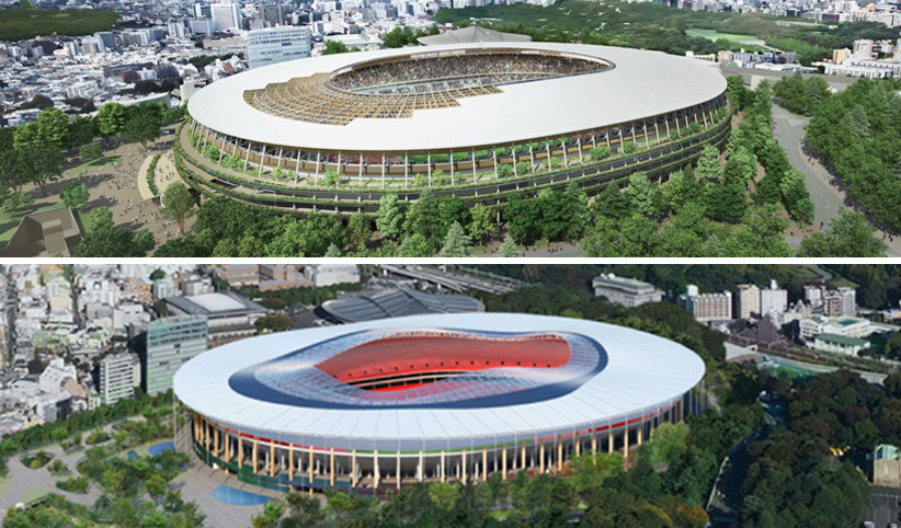 Le due nuove proposte per lo Stadio Olimpico di Tokyo 2020 © japan sport council