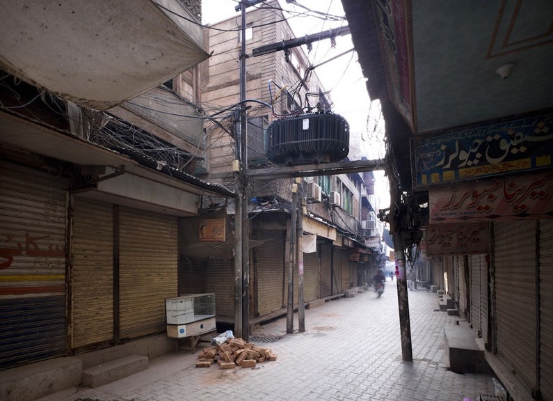 L'antico centro storico di Multan allo stato attuale