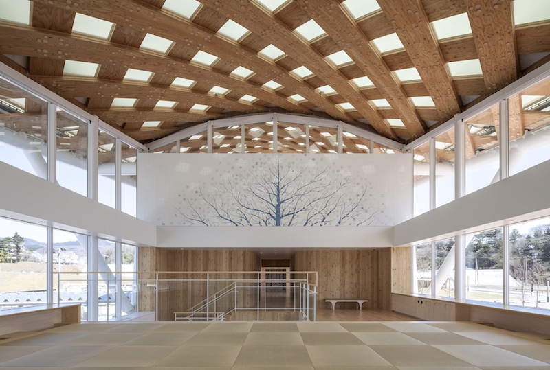 La nuova stazione di Onagawa progettata da Shigeru Ban © Hiroyuki Hirai