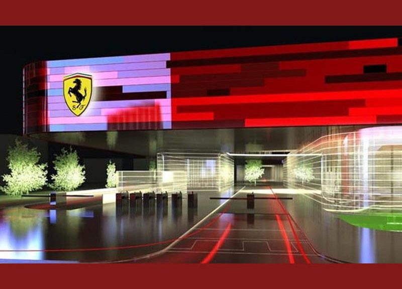 Rendering dell'accesso allo Stabilimento Nuova Gestione Sportiva Ferrari