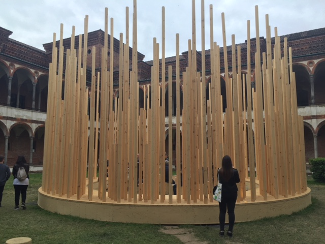 Radura di Stefano Boeri Architetti, parte di "Open Borders" presso l'Università Statale di Milano
