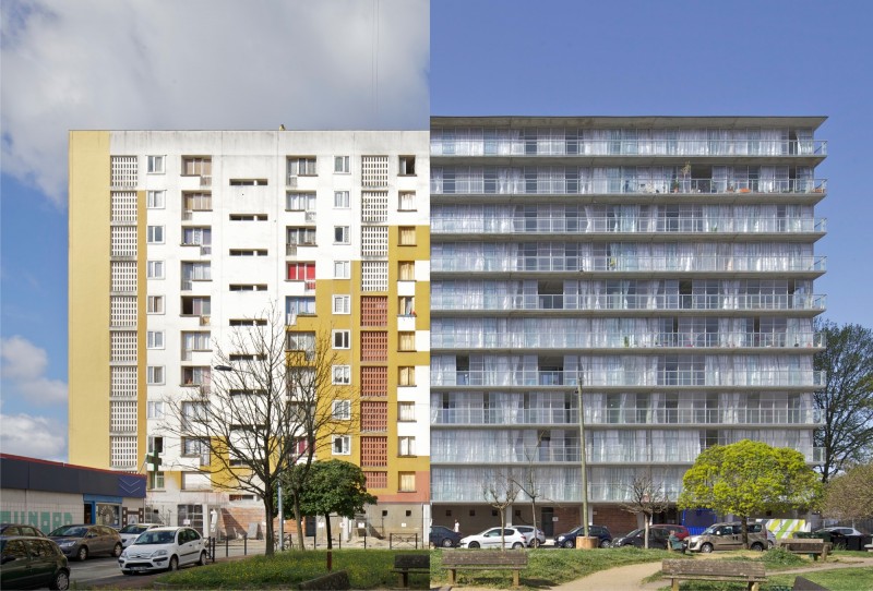 La riconversione del complesso di 530 abitazioni nel quartiere Grand Parc a Bordeaux (Anne Lacaton & Jean Philippe Vassal, Frédéric Druot e Christophe Hutin, 2011) - Foto: Philippe Ruault