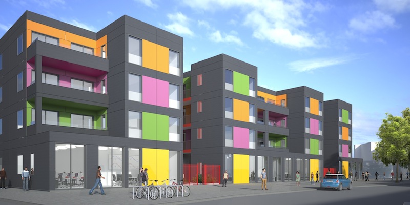 Render del Ladywell Village (Fonte: RSHP)