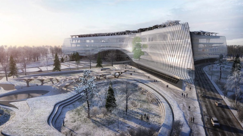 Come sarà la nuova sede della Sberbank presso il campus di Skolkovo © Zaha Hadid Architects