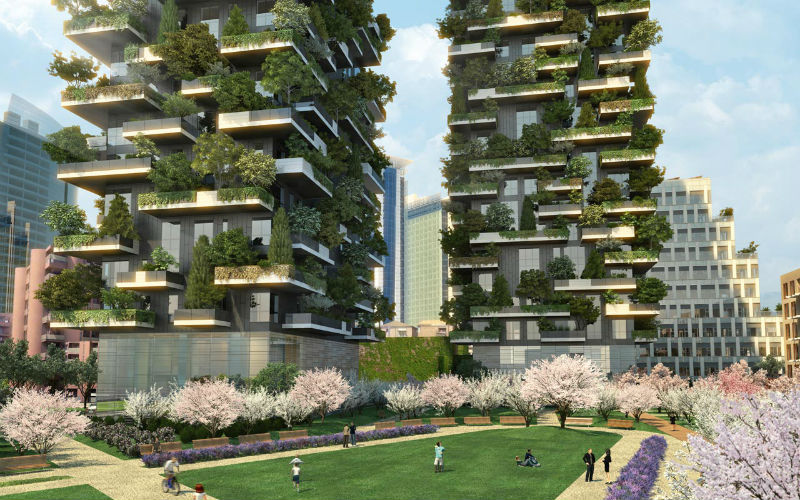Render Bosco Verticale: (C) Boeri studio (Stefano Boeri, Gianandrea Barreca, Giovanni La Varra)