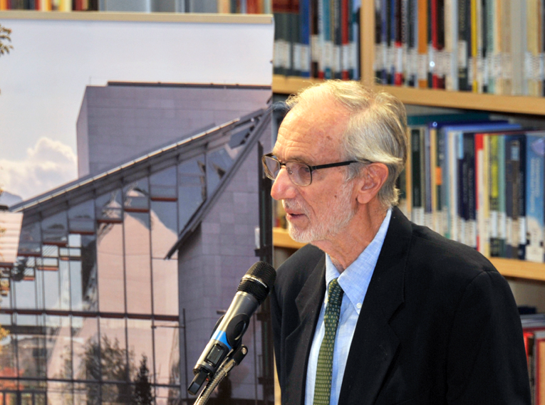Renzo Piano all'inaugurazione della Biblioteca di Ateneo dell'Università di Trento © Roberto Bernardinatti per UniTrento