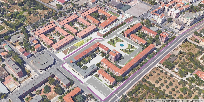 Dettaglio del progetto vincitore per Sassari (capogruppo Paolo Marras)