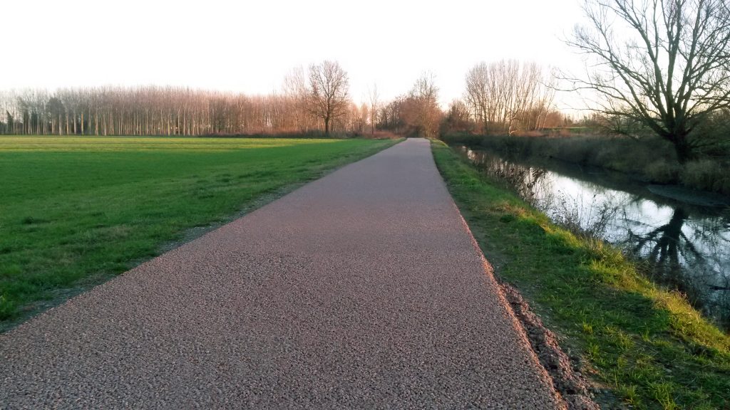 La pista ciclabile a Zorlesco (Lo)