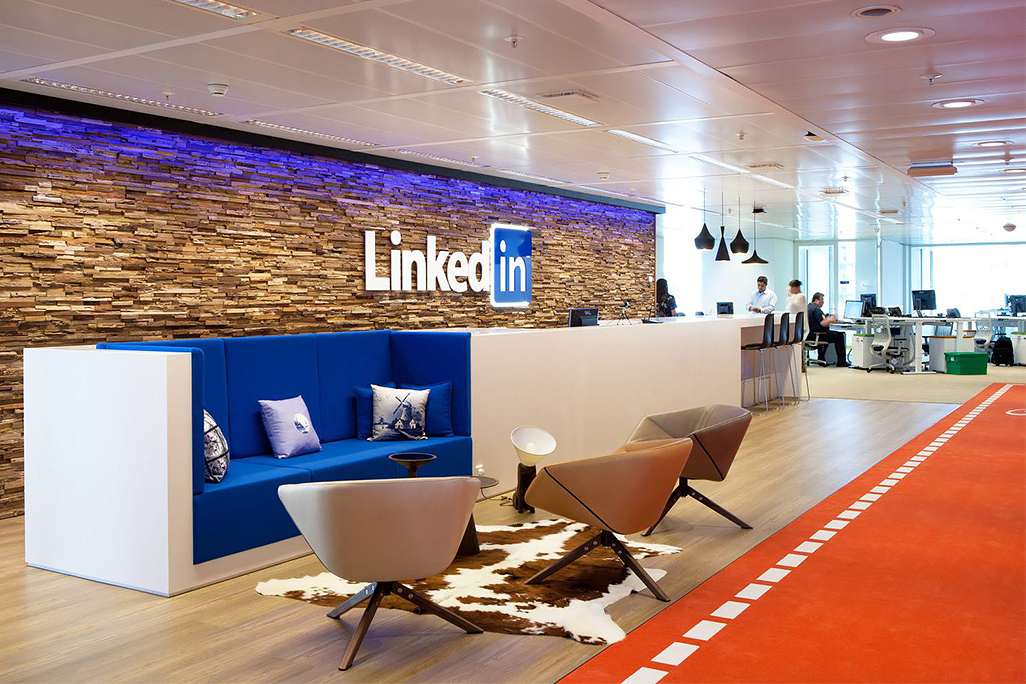 LinkedIn Amsterdam, la reception © Lensvelt