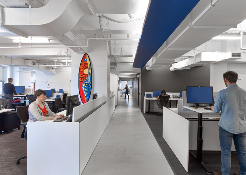 LinkedIn New York, ambienti di lavoro open space © Eric Laignel