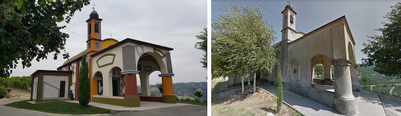 Chiesa Coazzolo - confronto © Fabrizio Aimar