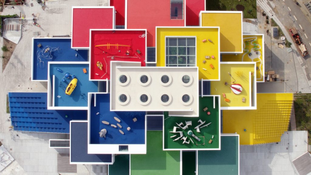 La Lego House vista dall’alto © LEGO