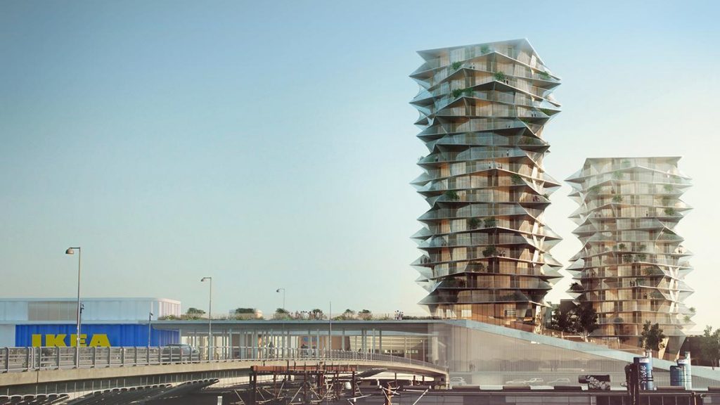Il futuro complesso urbano di Copenhagen © Bjarke Ingels