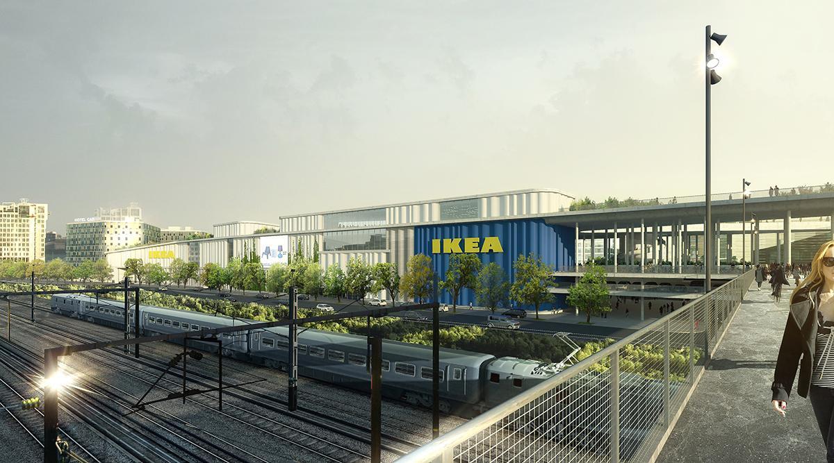 Il complesso sorgerà a Copenaghen tra il lungomare di Kalvebod Brygge e la linea ferroviaria della città © Dorte Mandrup Arkitekter