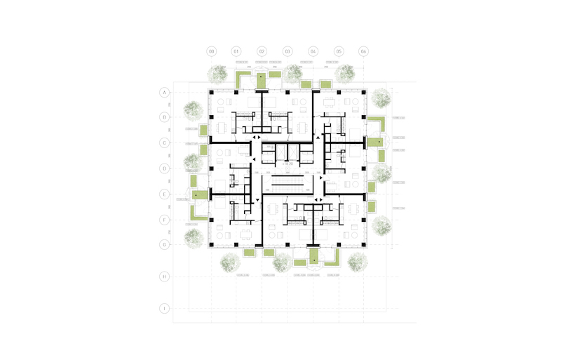Stefano Boeri Architetti_Eindhoven Trudo Vertical Forest 2018 plan