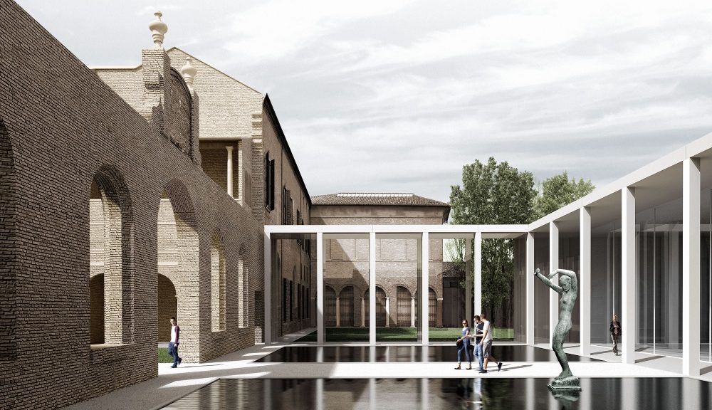 Nuovo padiglione per Palazzo dei Diamanti (© Labics)