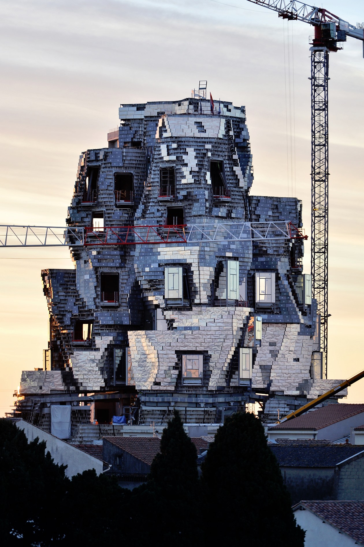 Vista di cantiere dell’Arts Resource Center progettato da Frank Gehry, ottobre 2017 © Hervé Hôte