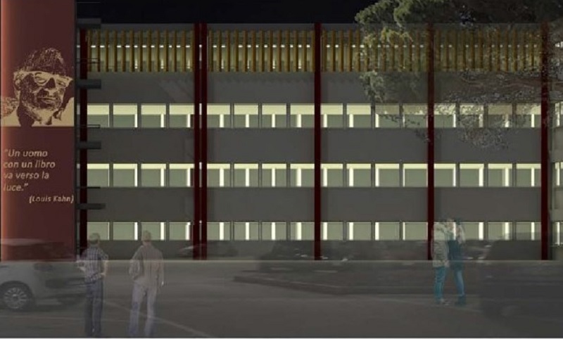 Ecco come sarà la facciata della biblioteca del Politecnico di Bari